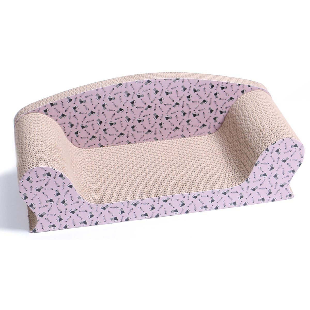 Vivaglory Sofa Shape Small Cat Scratch Pad Cat Scratcher Sofa Kitty