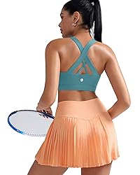 RUNNING GIRL Sports Bra for Women, Criss-Cross Back