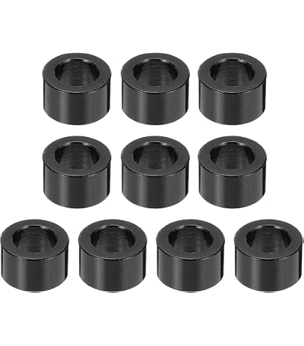 Uxcell 12 Pcs Stainless Steel Spacers, 4mm ID X 8mm OD X 10mm Height