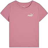 Puma Girls Foundations Core Logo T-Shirt, Slim Fit, Baby Tee Silhouette