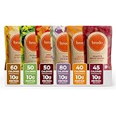 Brodo Organic Chicken &amp; Beef Bone Broth, Keto No Preservatives (6x 8.3 oz) | Organic Bone Broth with Collagen, Protein Soup &amp; Sipping Broth for Healthy Meal Prep, Soups and Bone Broth Packets