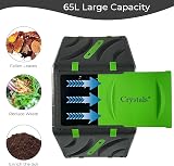 Crystals 65L Garden Compost Bin Rotating Tumbling Barrel with Holes view 3