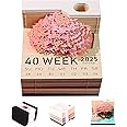 RSLIPIN Time Piece Calendar, 3D Calendar 2025 Desk Calendar with Lights, Marriage Tree Weekly Calendar 3D Memo Pad Tear Away Calendar,3D Art Pad Calendar