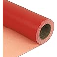 NESCCI Christmas Wrapping Paper,Red Matte Wrapping Paper,Solid Color Pearly-Lustre Paper,Gift Wrapping Paper,Perfect for Wedding,Valentine's Day,Birthday,Christmas,Baby Shower (17 Inches X 32.8 Feet)