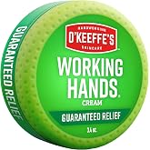 O'Keeffe's Working Hands Hand Cream, 3.4 oz Jar, 1 Pack for Extreme Dryness | Repairs Cracked, Dry Hands, Hypoallergenic, Unscented, Non-Greasy, Ideal for Repairing Skincare