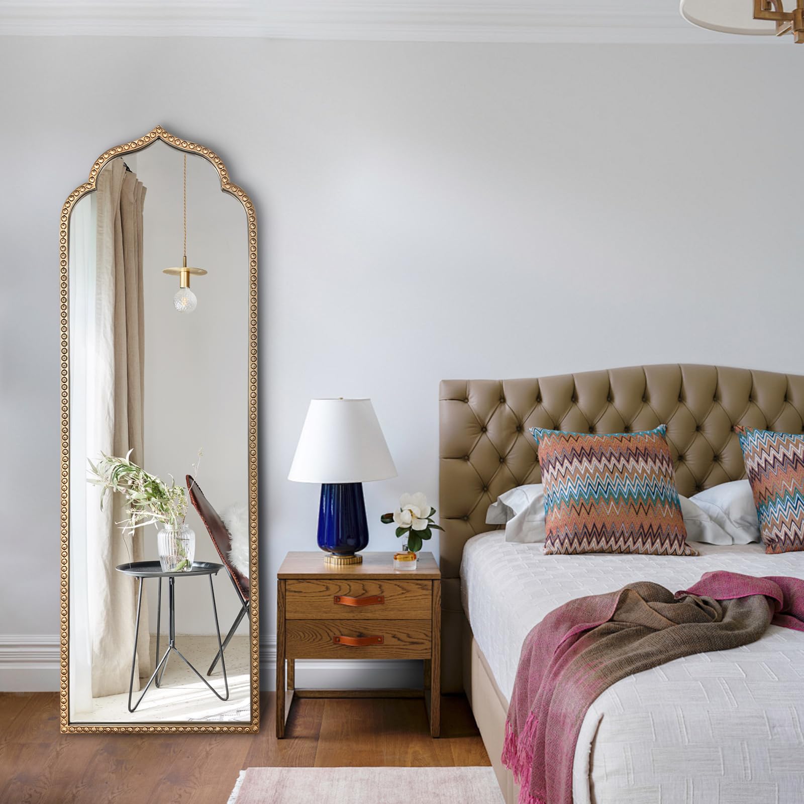 DAOYIJIAJU Large Gold Arched Mirror, 21