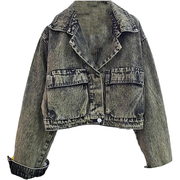 Amazon.com: Earl Jean Women Denim Bright Stone Jacket