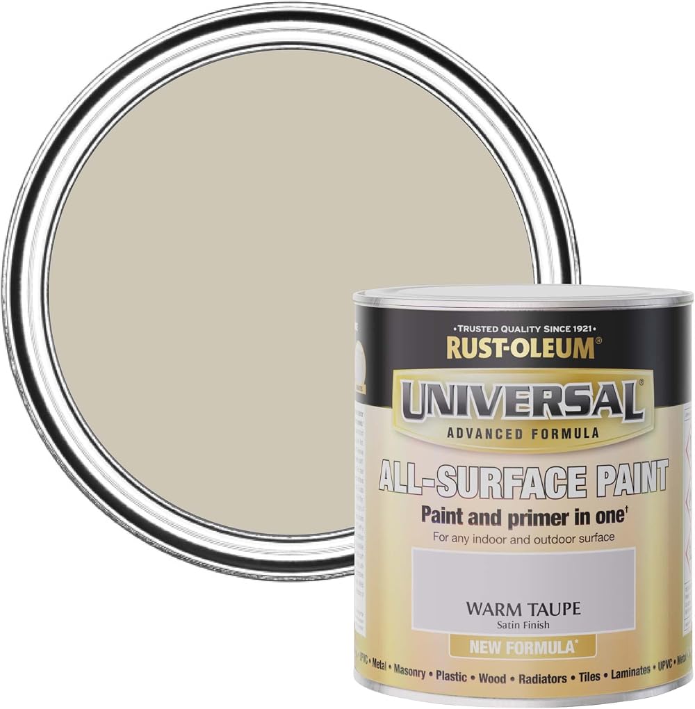 Rust-Oleum Universal Paint & Primer Satin Warm Taupe 750ml