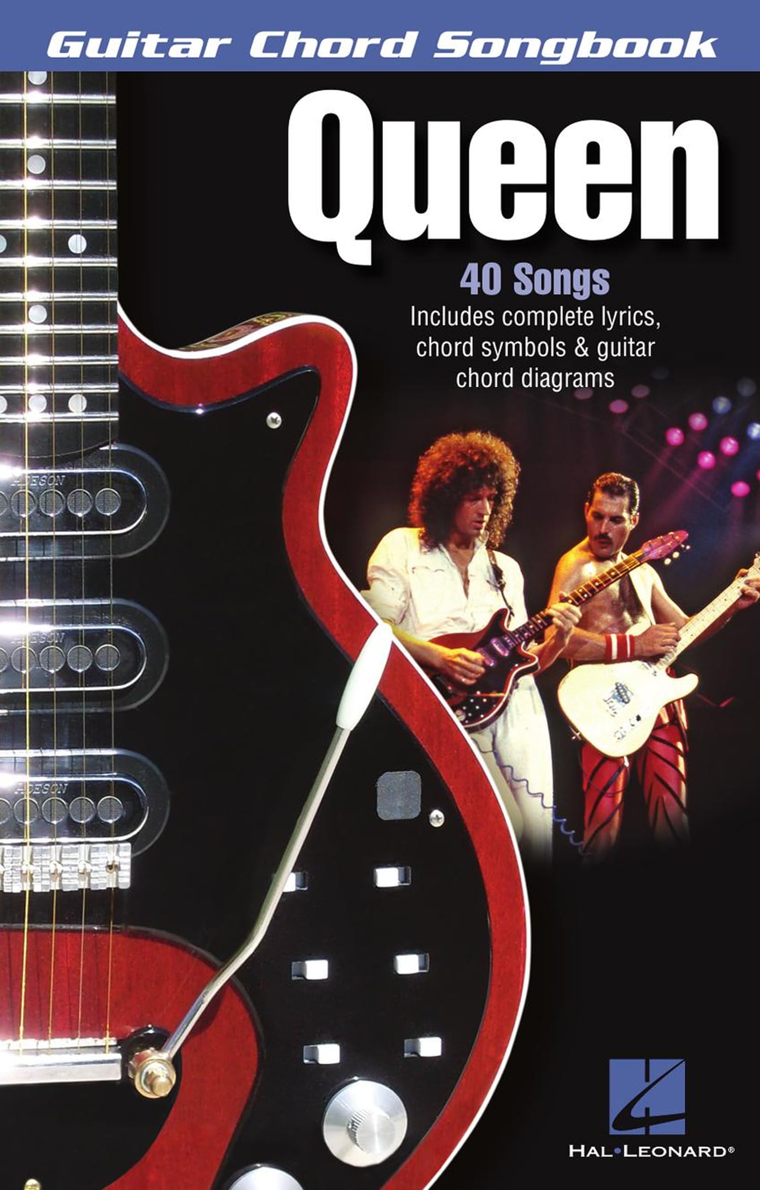 Queen Guitar Chord Songbook | Sheet Music | 40 Classic Rock Songs with Lyrics and Chords | Easy Guitar Songbook for Beginners and Fans | Queen Music Book for Guitar Players and Sing-Alongs