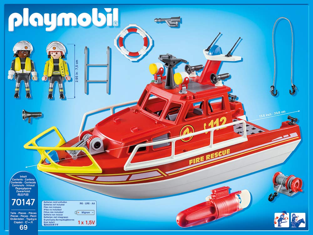 barco bomberos playmobil
