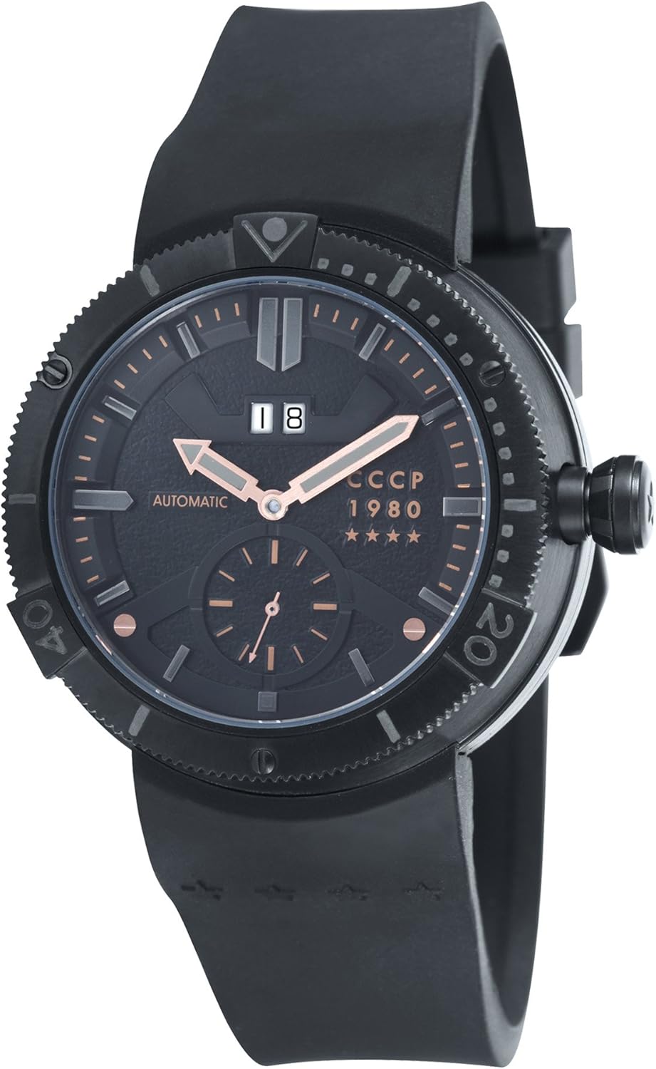 mens black automatic watch