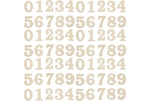 100pcs Wooden Clock Numbers Pretty Arabic Numbers Practical Clock DIY Decors Wooden Craft Decoration