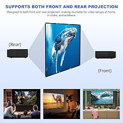 Projector Screen, DUYIKJ 84 inch Foldable Portable