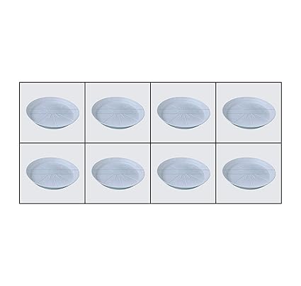 Chhaya Plate Tray/ White Plate/ Gamla Bottom Plate or Tray / Plastic Pot Tray/ 4