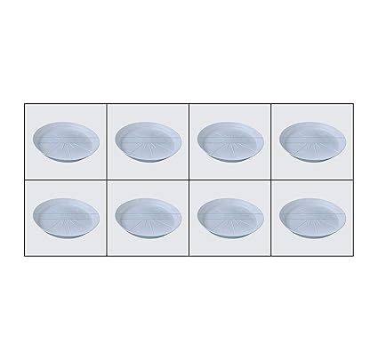 Chhaya Plate Tray/ White Plate/ Gamla Bottom Plate or Tray / Plastic Pot Tray/ 4