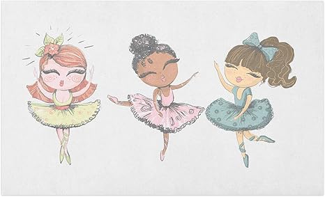 Amazon バレリーナ玄関マット ファッショナブルなかわいいドレスの愛らしいバレエダンサーの女の子の手描きのスケッチ 滑り止めバッキング付き装飾ポリエステルフロアマット 30 Wx 18 Lインチ 多色 玄関マット オンライン通販