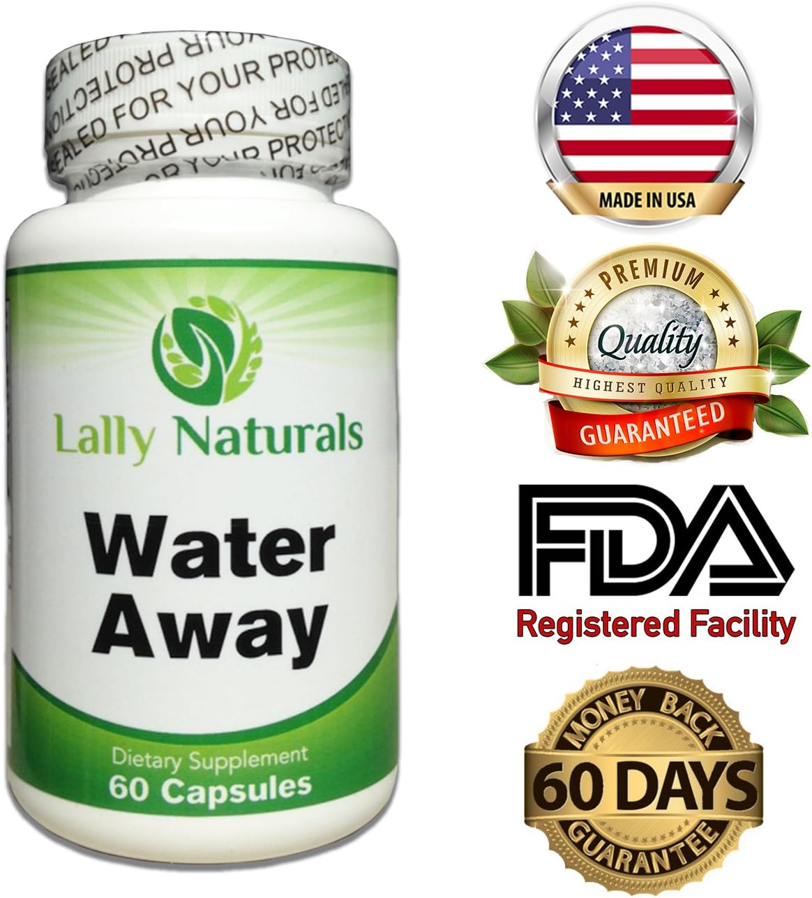 Natural Diuretic Water Pill for Men and Women Dandelion, Potassium