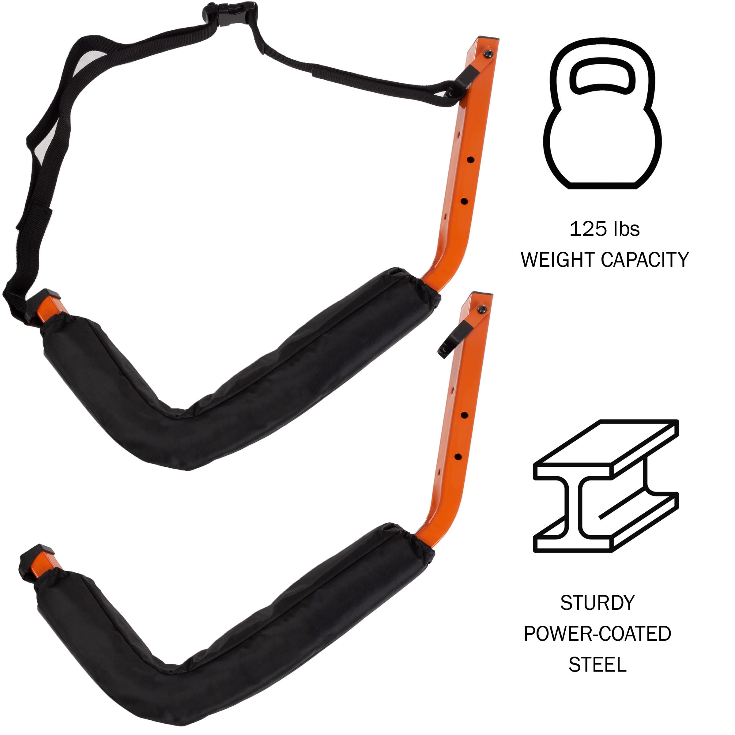 RAD Sportz Wall Hanger Pro Kayak and Stand Up Paddle Board Foam Padded