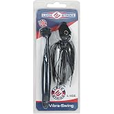 Fish LuckE Virbra Swing Vibrating Blade Swing Head Jig, Skirted Swimbait Lure, Made in the USA