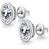 JiaYangJY Sterling Silver Marquise Diamond Stud Earrings for Women Men 18K Gold Plated Large Size Horse Eyes Shape CZ Posts Dainty Friction Back Stud Earring