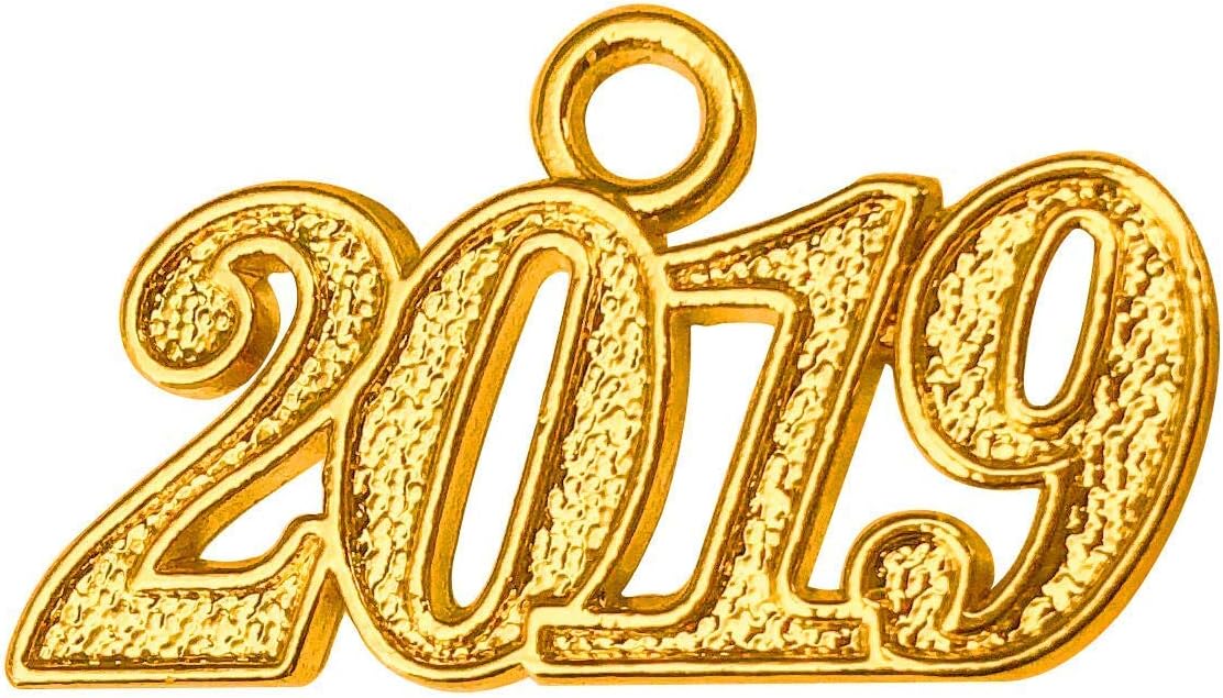 YesGraduation Gold 2019 Year Charm for Graduation Tassel