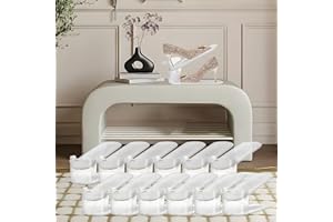 TOOKNIN 12Pack Clear Shoe Slots Organizer for Closet ,Adjustable Shoe Rack Holder Shoe Space Savers Shoe Racks for Closet Organization(Clear)