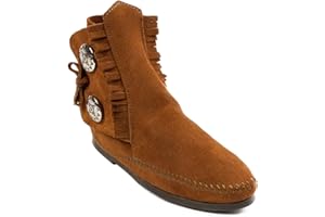 Minnetonka Men's Button Softsole and Hardsole Boot