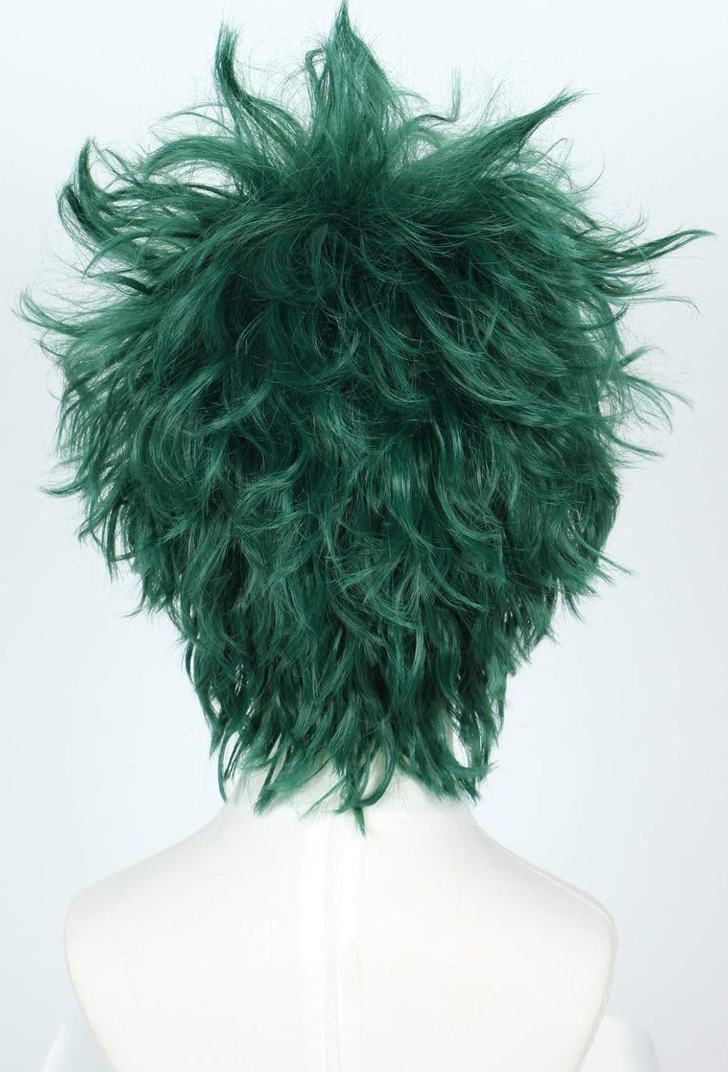 Linfairy Short Green Curly Wig Halloween Costume Cosplay Wig, 54 cm - Image 4
