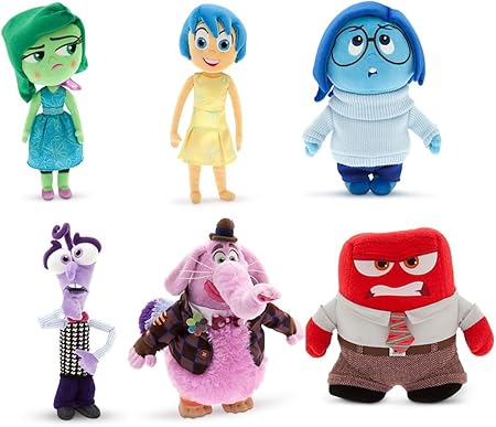 Amazon ディズニー ピクサー インサイドアウト 6 ぬいぐるみセット ビンボン 喜び 怒り 恐怖 悲しみ 嫌な 11インチ ぬいぐるみ おもちゃ