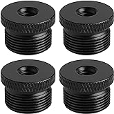 Frgyee 4 Pack Mic Stand Adapter 1/4 Female to 5/8 Male Screw Adapter Thread Tripod Screw Adapter for Microphone Stand Mount to Camera Tripod
