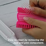 Denman D3 Curly Hair Brush Cherry Blossom 7 Row Styling Brush view 6