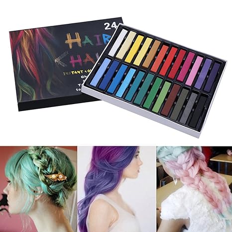 Amazon Com Ohico 2 Types 24 Colors Hair Dye Chalk Temporary