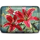 Monarque Armored Wallet Credit Card Case with RFID Data Theft Protection (Art Glass Stargazer)