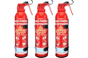 ZIQIANHARD Fire Extinguisher for Home, 3 Pack Vehicle Fire Extinguishers with Mount, Portable Fire Extinguisher Effective on A, B, C, K Fires, Water-Based Extinguisher for Car Boat House Office Kitchen Garage