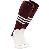 TCK Baseball Stirrup Socks with Stripes – Pro Style Game Day Uniform Socks for Baseball & Softball