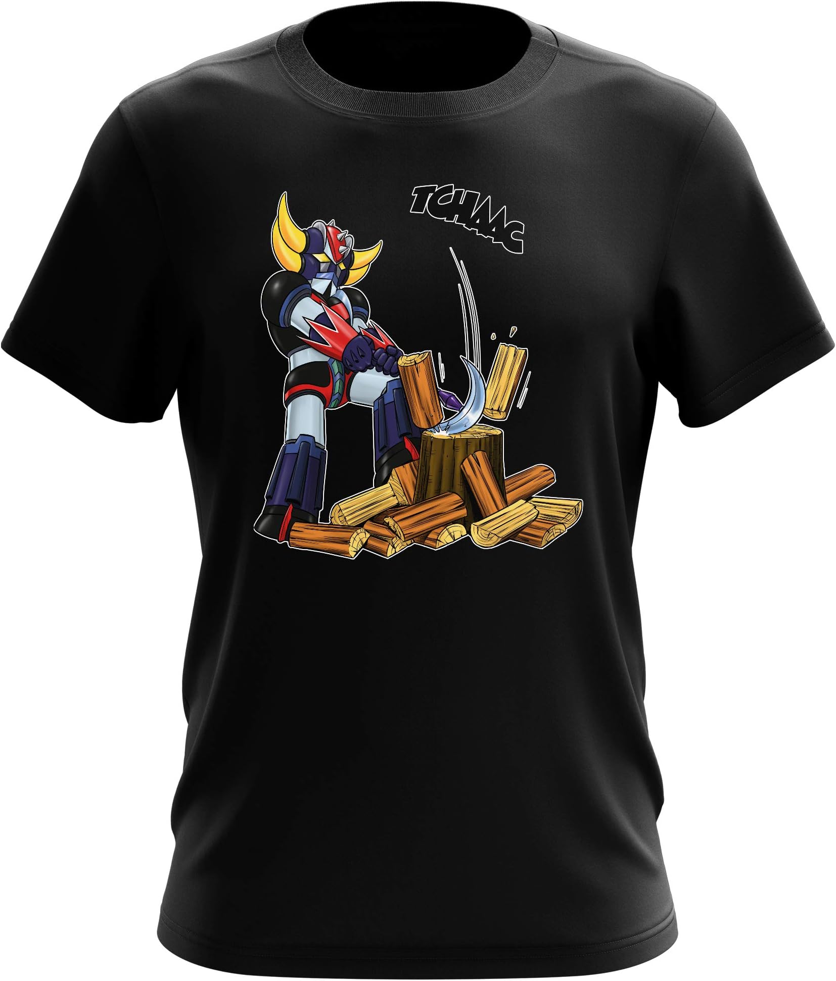 okiWoki UFO Robot Grendizer Parody Men's T-Shirt - Funny Manga T-Shirt