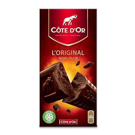 Cote d'Or Noir Puur Chocolate Bar, 200g (Pack of 2) Amazon.in Grocery