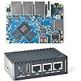 youyeetoo NanoPi R6S Mini Router con custodia in Metallo, 8GB LPDDR4X 32GB EMMC, RK3588S Scheda di sviluppo, 6TOPS NPU, supporto Docker, TRE Porte Ethernet, USB3.0 HDMI,M.2 NVMe Storage, PD Power