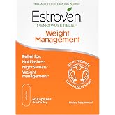 Estroven Weight Management for Menopause Relief Supplement for Women, 60 Ct | Hormone-free Drug-free, Hot Flash &amp; Night Sweat Relief*, Black Cohosh, Perimenopause Pre-menopause Support, 1 Capsule Daily