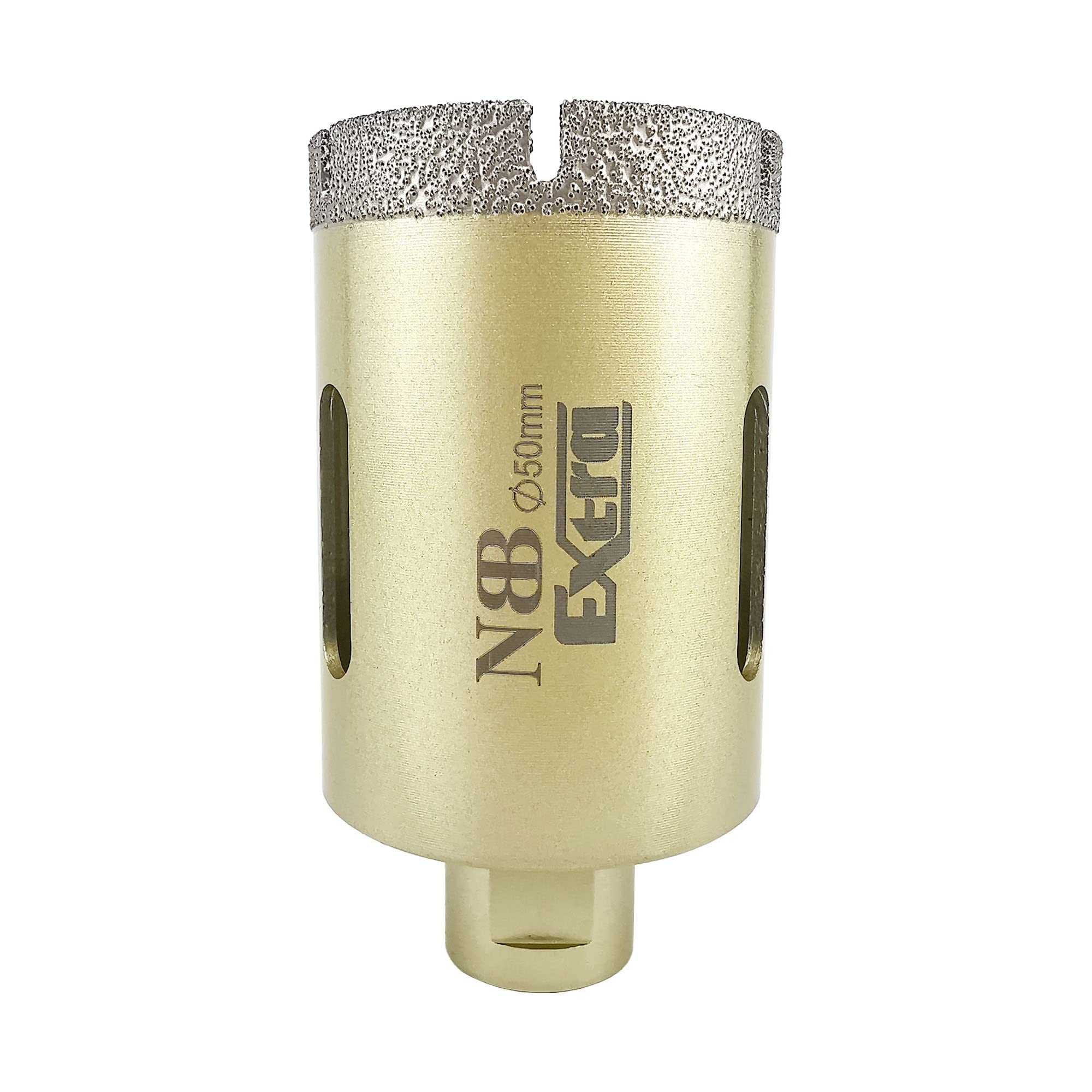 NBB Diamond Core Drill Bit Diamond Hole Saw with M14 Diamond Crown Professionally for Wet and Dry Drilling in Hard Porcelain Ceramic Tile Granite Marble Tile for Angular Grinder (1, 50mm)