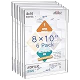 Niubee 8x10 Wall Mount Acrylic Sign Holder with