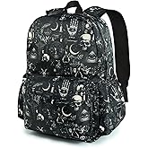 KzgtY Gothic School Backpack for Girls Boys Teens Bookbag 17 Inch Laptop Backpack for Sports Travel Camping