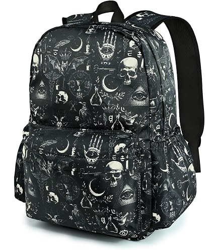 Amazon.com: OUSIKA Cool Evil Skull Print Backpack Large Travel