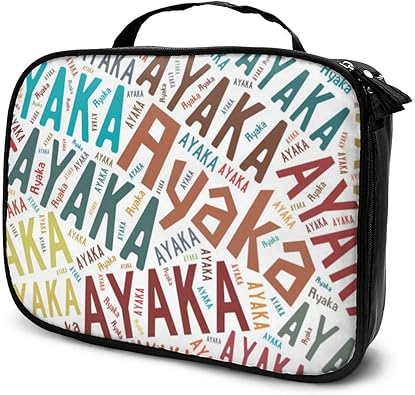 Amazon メイクポーチ 化粧品ポーチ プロ用 日本人の名前 彩花 彩華 コスメポーチ 多機能収納 化粧品収納 メイク小物 メイク収納 大容量 Black One Size Ydy Coobag シューズ バッグ