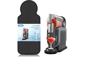 XYKZRA Slider Mat for Ninja Slushie Machine FS301 - Bamboo Sliding Pad Compatible with Ninja Frozen Drink Maker, Appliance Slider for Ninja Slushy Accessories, for Home Kitchen Office, Black