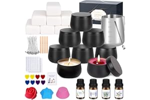 AOTTOM Candle Making Kit for Adults - DIY Scented Candles Making Supplies with Soy Wax,Wax Melter, Essential Oils, Color Dyes, Wicks Sticker, Candle Tins - Full Candle Making Set - Perfect Home Decoration