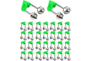 Fishing Bell Alarm,Fishing Bite Alarms,Stainless Steel Fishing Bell Clip,Fishing Rod Bait Alarm Bell,Fishing Rod Alarm Dual A