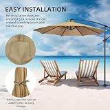 maxant Replacement Parasol Canopy 3m 8-Rib Fabric Cover Garden Umbrella view 5