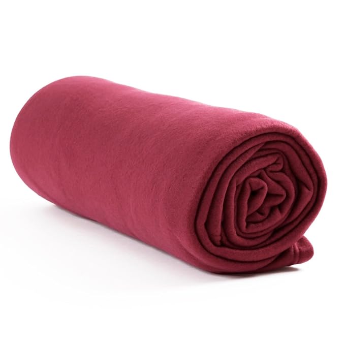 ESTEXO Tagesdecke XXL 220x240 cm Beere Kuscheldecke Polar Fleecedecke Microfaser Decke