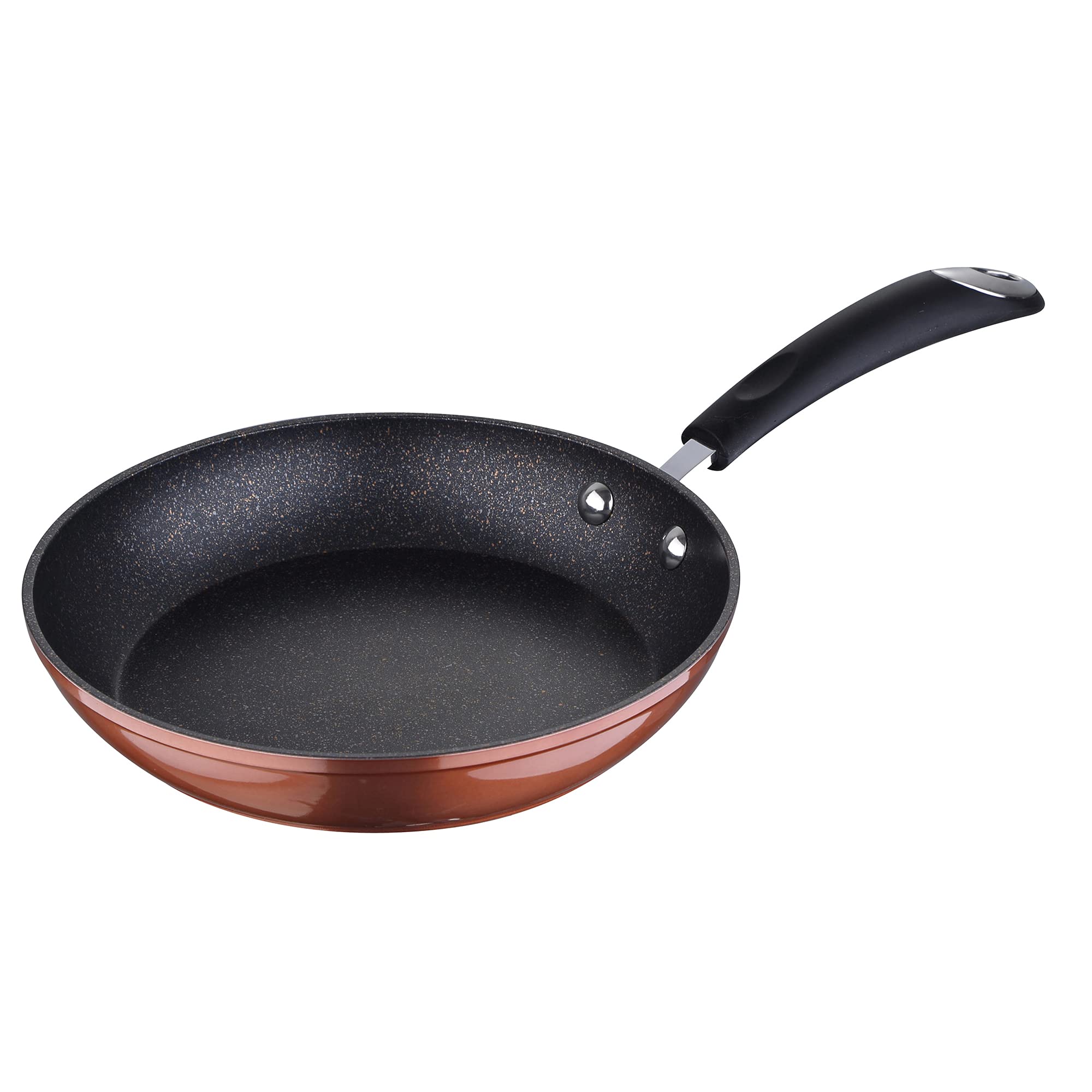 San Ignacio - Frying pan, Ø20 x 4.2 cm, Forged Aluminium, Metallic Copper, Silicone-Coated Handle, Induction